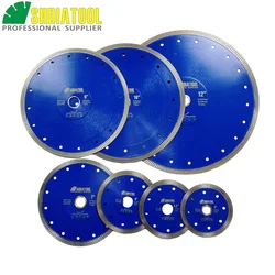 SHDIATOOL – disques de coupe en diamant, X Mesh, Turbo, Segment de jante Dia 4 "4.5" 5 "7" 9 "10" 12 ", lame de scie pour céramique de carreaux, 2 pièces 