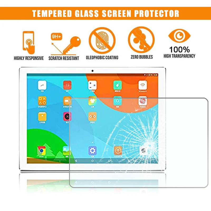 

For Teclast P10 Full Tablet Tempered Glass 9H Premium Anti-Scratch Anti-fingerprint HD Clear Film Protector Cover