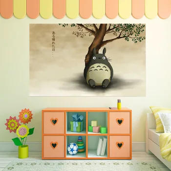 

[Self-Adhesive] 3D My Neighbor Totoro 310 Japan Anime Wall Stickers Mural Decal Wall Murals AJ WALLPAPER Belly