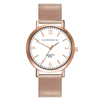 

Fashion Women Watch Rose Slim Mesh Strap Minimalist Wristwatch For Women Quartz Watch New Brand Casual Clock Relojes Para Hombre