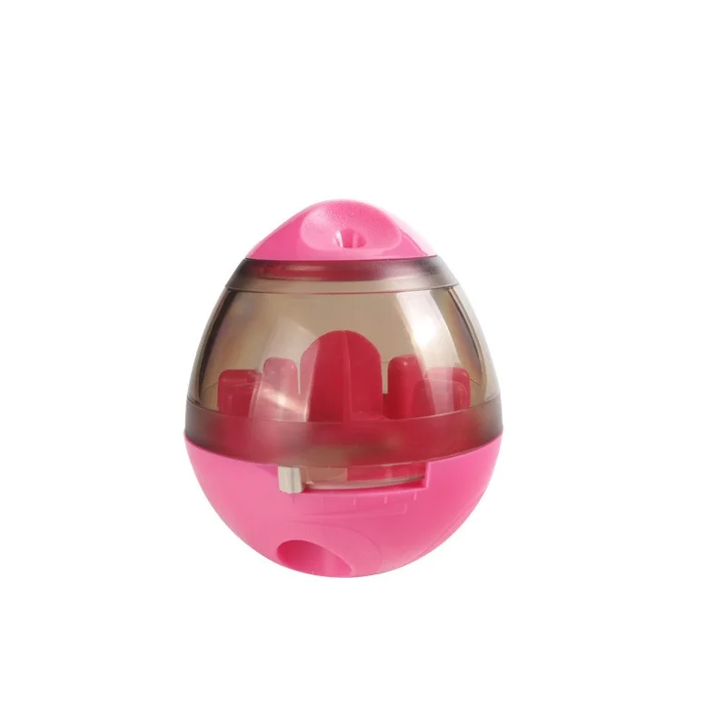 pink Интерактивная игрушка для собак, пищевая игрушка, забавная игрушка для питомцев, тряска, утечка, контейнер для еды, щенок, кошка, медленная подача, игрушка для питомцев - Цвет: pink