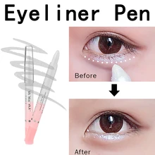 1 шт. белая подводка для глаз многоцелевая Автоматическая вращающаяся водостойкая перламутровая белая блестящая шелкопрядная ручка карандаш для глаз макияж глаз