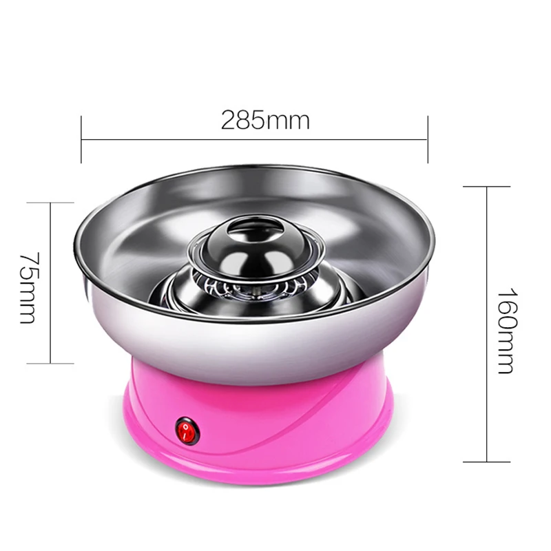 Electric Diy Sweet Cotton Candy Maker Household Electric Mini Pink Children's Electric Cotton Candy Making Machine 5