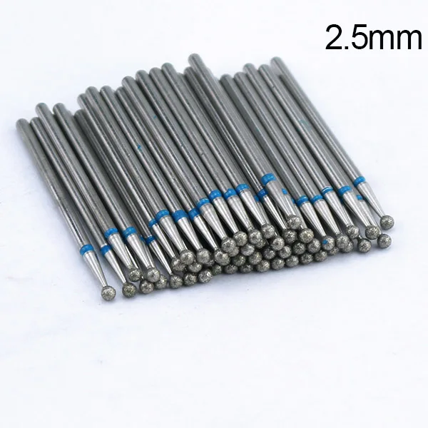 50pcs Diamond Nail Drill Bit for Electric Manicure Machine Accessories Nail Art Tools Polish Remover Mills Cutter Nail Files - Цвет: T19-27