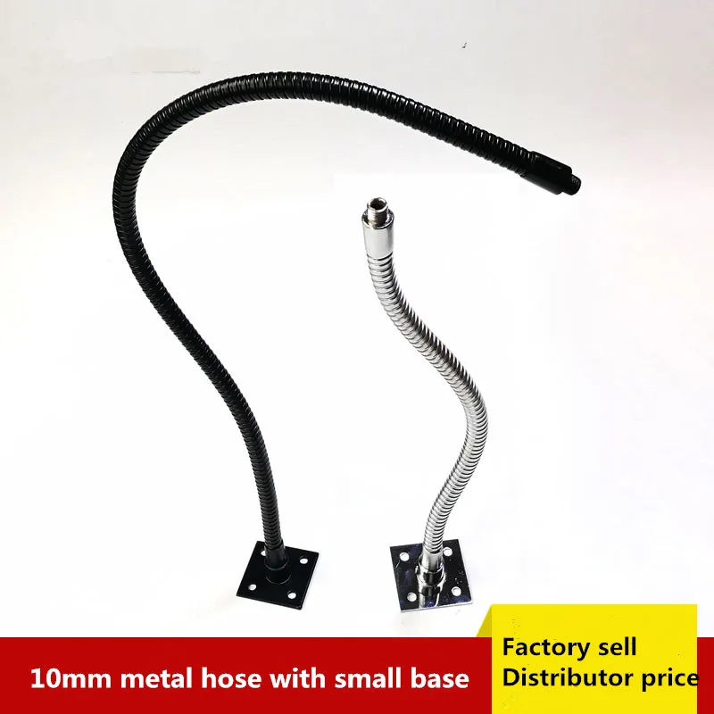 Dia 10mm/8mm led Gooseneck flexible lamps holder with Small Square Base Iron Hose universal lamp soft pipe serpentine tube DIY vijim hp001 universal desktop stand for mobile phone tablet flexible c clamp desk mount stand with adjustable tablet phone holder aluminum alloy 1kg load capacity for smartphone tablet vlog live streaming online teaching video conference