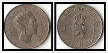 

Luxembourg 5 francs Coins Eu Old Edition European Original Coin New