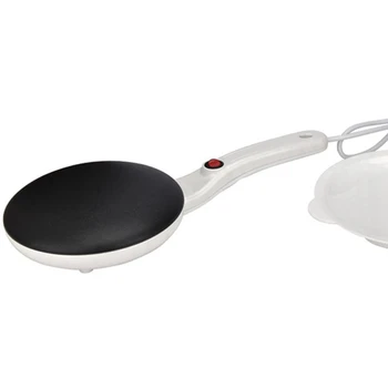 

Electric Crepe Maker Breakfast Pizza Machine Pancake Baking Pan Cake Non-Stick Griddle Chinese Spring Roll Cooking Tools -White