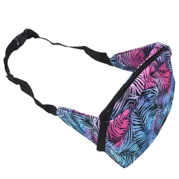 

Fashion Sports Hiking Running Belt Waist Bag Pouch Zipper Fanny Pack Chic(Purple blue)