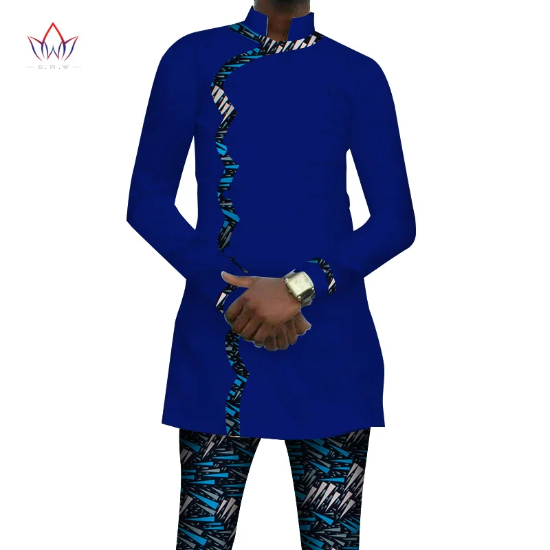 Bazin Riche/комплект из топа на пуговицах и штанов в африканском стиле с принтом