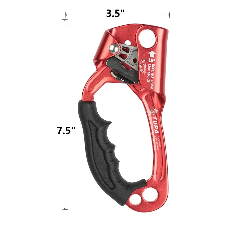 ergonômico manuseado corda riser rapel equipamento de