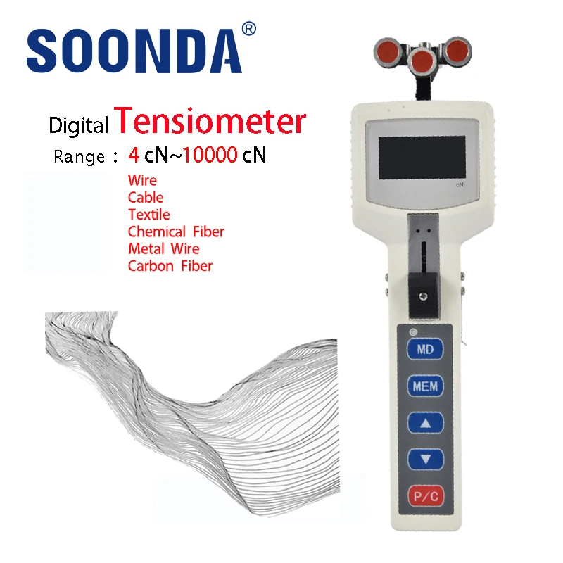 Tensiómetro Digital 1000cN, medidor de tensión para alambre, Cable, textil,  fibra química, alambre de Metal, fibra de carbono, dinamómetro|Instrumentos  de medición de fuerza| - AliExpress