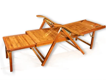 

Green Lawn Chair Folding Siesta Bed Multi-functional Balcony Adult Bamboo Lawn Chair Home Leisure Elderly Cool Chair