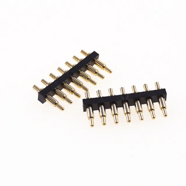 2,54 Mm-Es Hangmagasság-Beépülő Deszkás Tábla Tavaszi Gyűszű Pogo 2 3 4 5 6 7-Pin Magasság 7,0 Mm