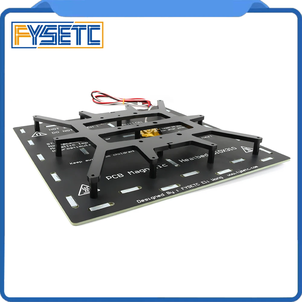 Черный Алюминиевый Y карета анодированная пластина для горячей кровати опорная пластина для 310*310 мм кровать с подогревом Creality CR-10 CR10 BLV MGN куб принтер