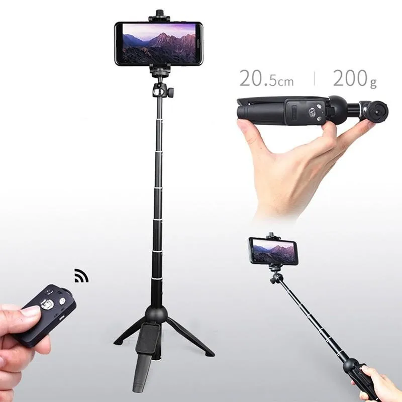 

Bluetooth Smartphone Selfie Stick Tripod Vlog Live Tripod Selfie Foldable Handheld Remote Extendable Mini Tripod for Android IOS