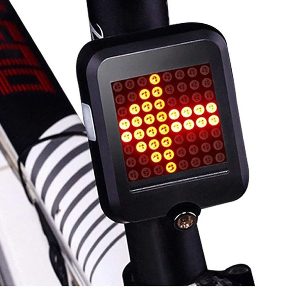 USB перезаряжаемая Интеллектуальная Индукционная велосипедная задняя Поворотная сигнальная лампа задний фонарь дорожный велосипед Водонепроницаемый MTB поворотный фонарь