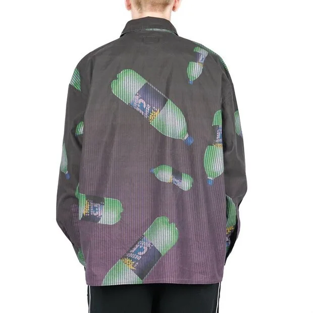Новая коллекция Cav Empt рубашки с рисунком бутылки напитков для мужчин и женщин рубашки с длинным рукавом мужские повседневные рубашки
