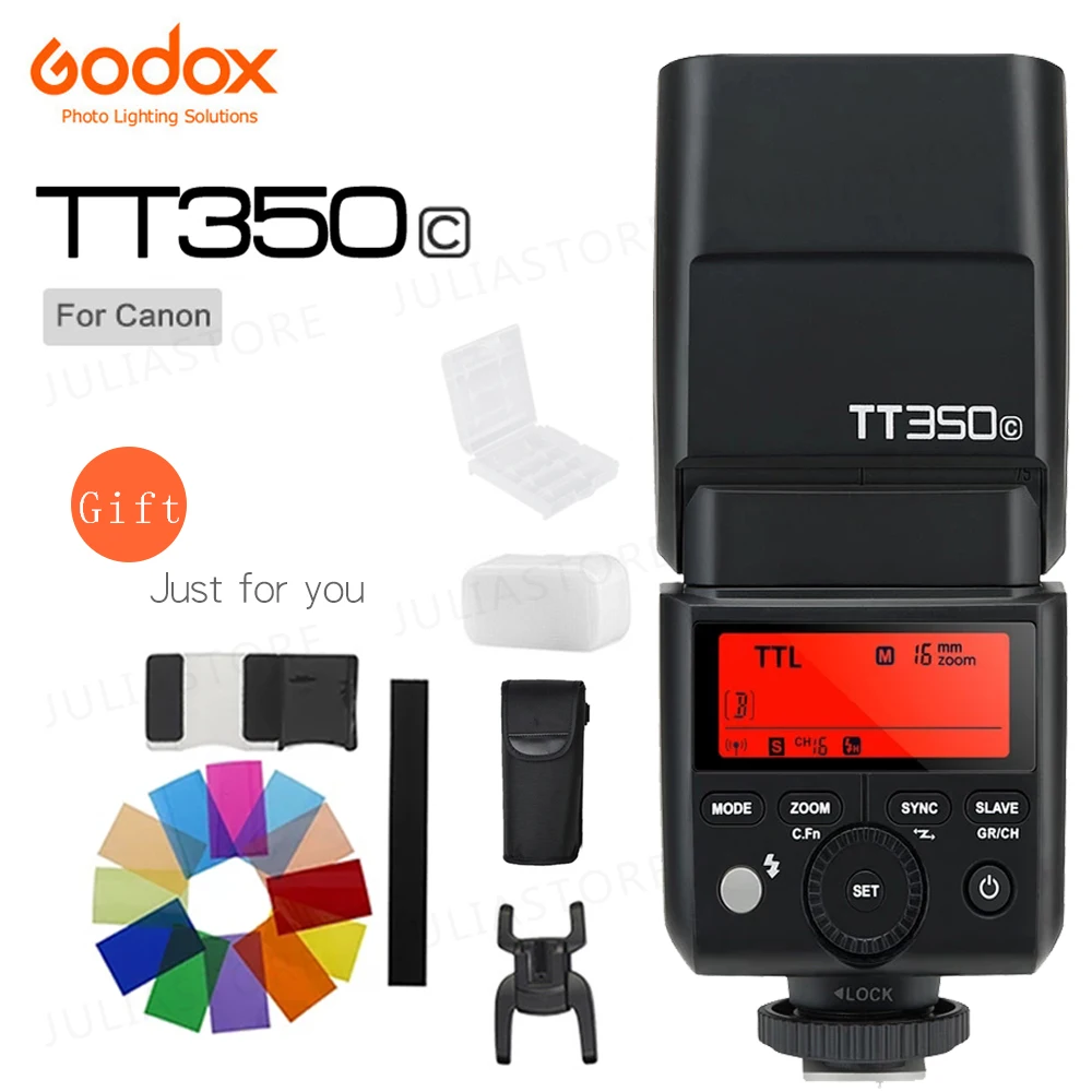 GODOX TT350C GN36 HSS 1 / 8000s TTL 2.4G Wireless X System Camera ...