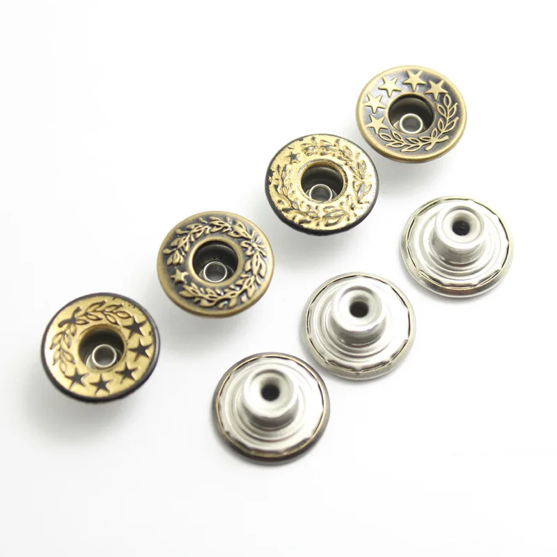 1 PCS ) 17 mm 20 mm Knock Installation Tool Jeans Button Dies Clothing Pants  Button Hand Struck Molds