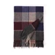 Bufanda de lana a cuadros para hombre, bufandas clásicas de lujo, largas y suaves de Cachemira, accesorios de invierno