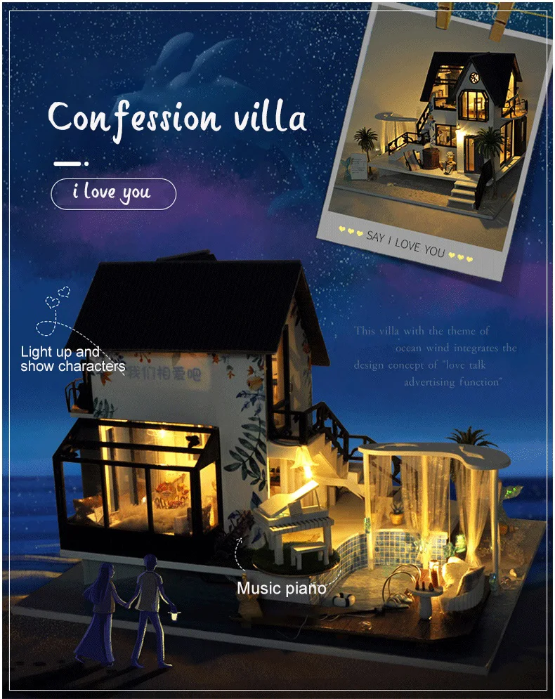 Confession Villa DIY Miniature Villa Kit 