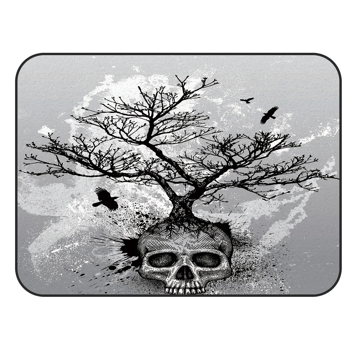CHARMHOME мягкий ковер Противоскользящий ковер Скелет Дерево Птица на ветке ковер для гостиной коврик для домашнего декора