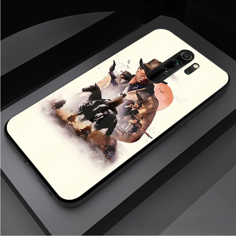 Trò Chơi Red Dead Redemption 2 Kính Cường Lực Điện Thoại Ốp Lưng Cho Redmi Note 5 6 7 8 9 Pro Note8T Note9S redmi8 9 Bao Vỏ phone cases for xiaomi Cases For Xiaomi