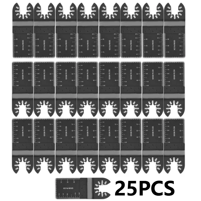 

25pcs/set High Quality 1-3 / 8inch 35mm Oscillating Multitool Japanese Tooth Saw Cutters Set