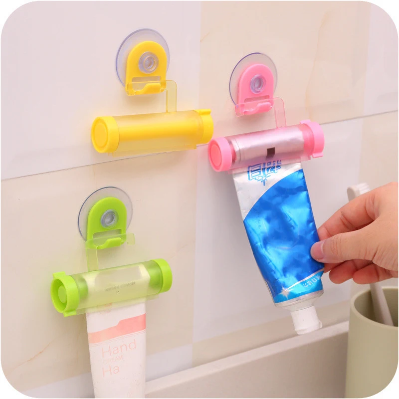 Toothpaste squeezer Toothpaste dispenser tube partner sucker hanging toothpaste storage rack organizer squeezer for toothpaste dispenser