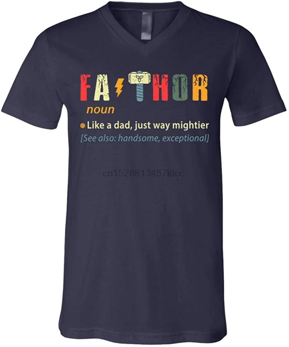 Fathor Like A Dad Just Way Mightier FA Thor футболка для мужчин и женщин день отца папы размера плюс