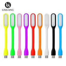 LSL USB صغير ليلة ضوء مرنة LED مصباح مكتب للقراءة ل المحمول الطاقة لاب توب محمول محول 1.2 واط 5 فولت(China)
