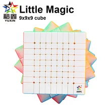 Yuxin Little Magic 9x9x9 скоростной кубик без наклеек Zhisheng 9x9 головоломка кубики профессиональные Cubo Magico Развивающие игрушки для детей