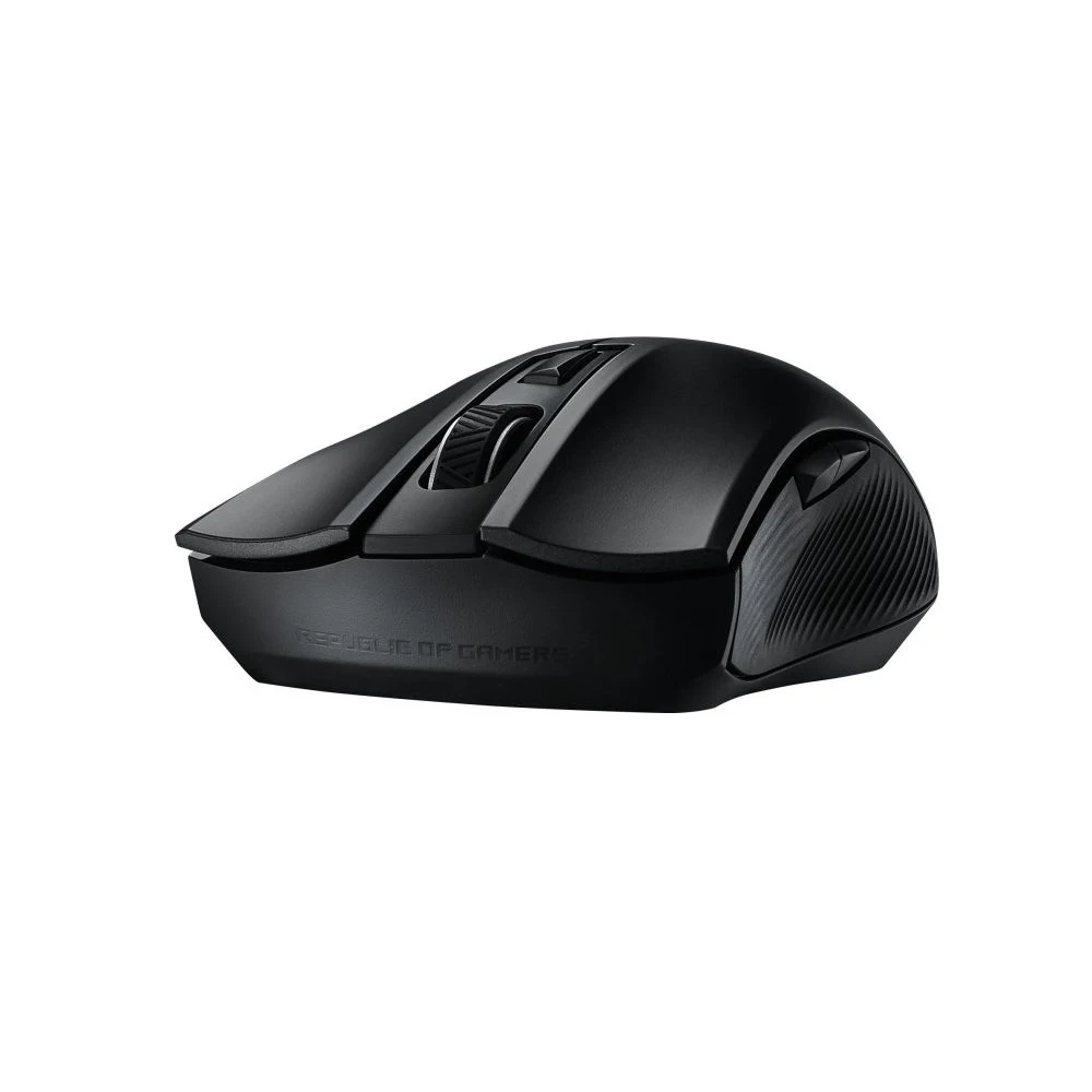 Мышь ASUS ROG Strix Carry 90MP01B0-B0UA00 беспроводная, оптическая, 7200 dpi, USB/Bluetooth, чехол, цвет: черный