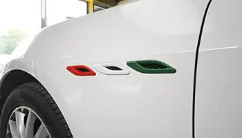 

6X ABS ​Front Fender Scoops Insert Trim Cover 3pcs for Maserati Ghibli 2013-2016