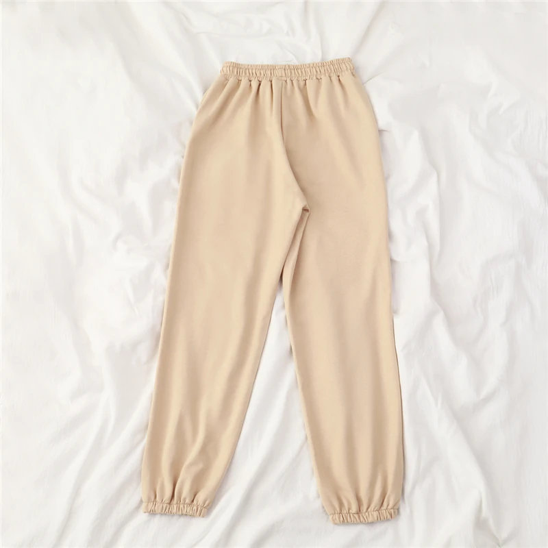 Mooirue Summer Autumn Women Harem Pants Cotton Purple Gray Kahkai Blue Sweat Pants Bottom