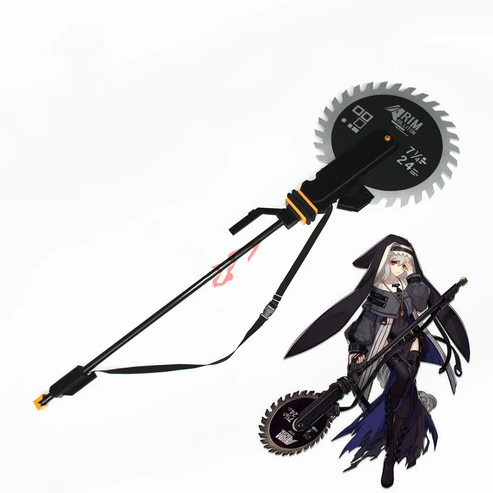 Anime! Arknights Specter Weapon Cosplay Prop Deep Sea Hunter Electric Saw Replica Props for Halloween Christmas Fancy Party |