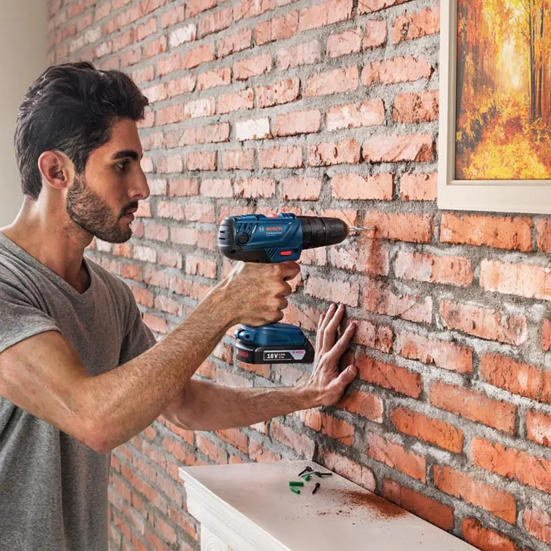 Bosch зарядка Ударная дрель 14,4 В/18 В литиевая отвертка ручная дрель GSB140-LI/GSB180-LI