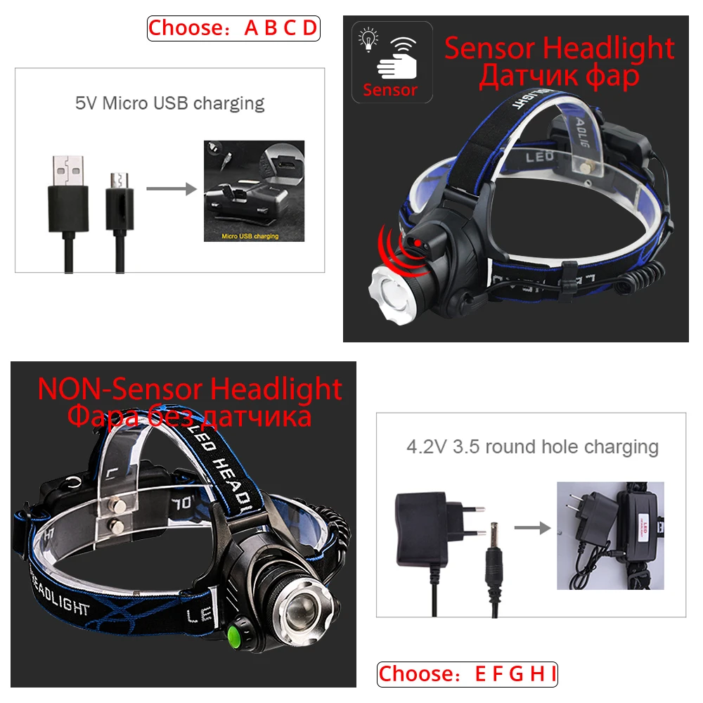 IR-Sensor-Headlight-USB-Rechargeable-V6-L2-T6-Induction-LED-Headlamp-Fishing-Head-Light-Lamp-Lantern