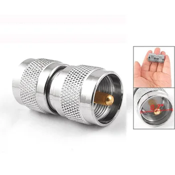 

New UHF Male to Male M/M Coaxial Cable RF Connector Adapter Straight