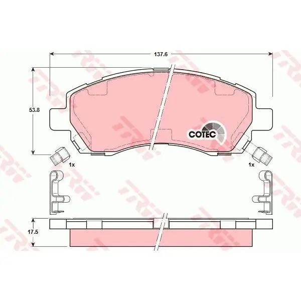 Колодки дисковые п.\Subaru Legacy 2.0/2.2 94-99/Impreza 1.6/2.0