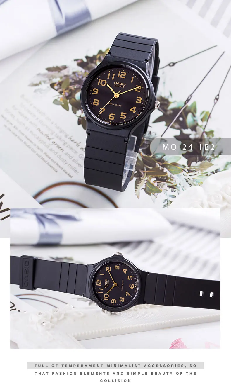 Casio часыmontres auberges chaud petit cadran étudiant sport quartz hommes  et femmes montre MQ 24 1B2|Quartz Watches| - AliExpress