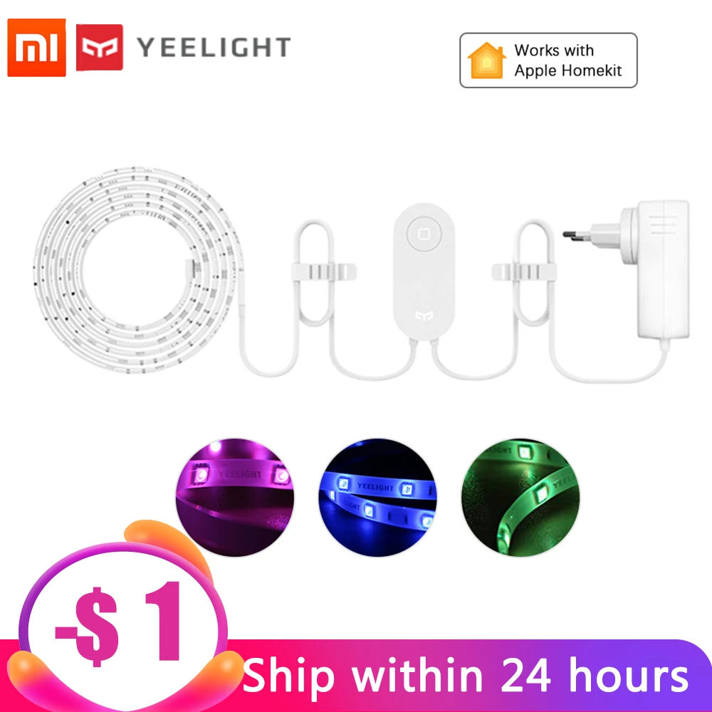 Умная световая лента Xiaomi Yeelight Plus светодиодное освещение для умного дома 2 м RGB Wi Fi