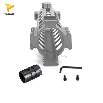 

Totrait Thread Count Barrel Nut For 7 10 12 15 Inch AEG M4 M16 AR15 Free Float M-Lock Quad Rail Handguard Picatinny Rail