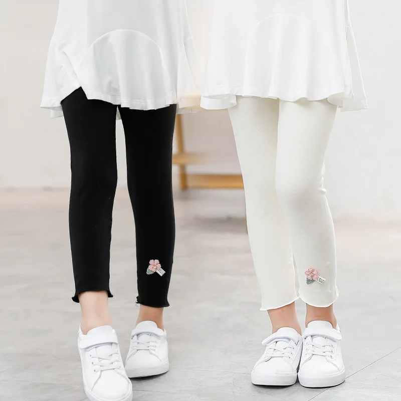 

Spring Autumn Kids Flower Ruffle Pants Toddler Leggings Toddler Girls Elastic Pants Kid Trousers Girls Sports Pants Girl Clothes