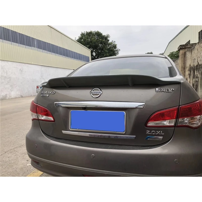 Для Nissan Sylphy sentra спойлер 2009-2011 год углеродное волокно/FRP заднее крыло R стиль спортивные аксессуары