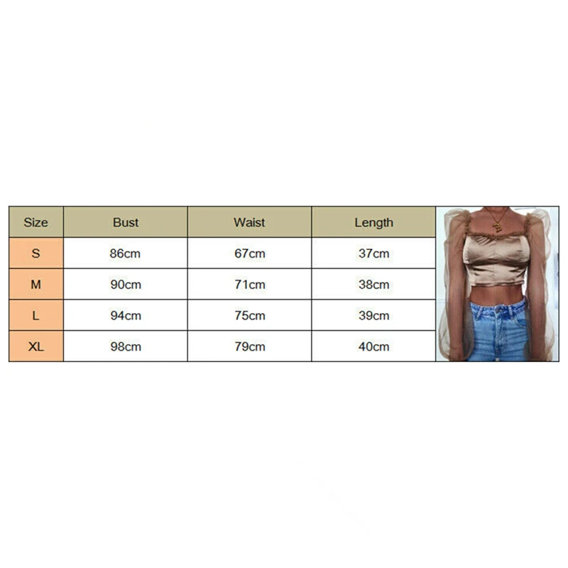 Womens Tops and Blouses Ladies Tulle Square Neck Frill Mesh Top Vintage Puff Long Sleeve Party Tee Shirt Elegant Blouse Top