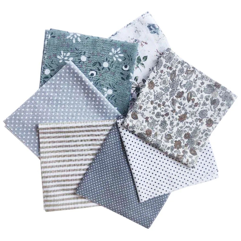 Download 7pcs Cotton Cloth Textile Craft Fabric Bundle Patchwork Fabric Sewing Quilting Floral Pattern 25x25cm Diy Handmade Accessories Fabric Aliexpress