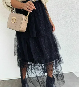 

New Arrival Hot Women Tulle Tutu Long Elastic Waist Skirt Wedding Party Prom Mesh Maxi Dress