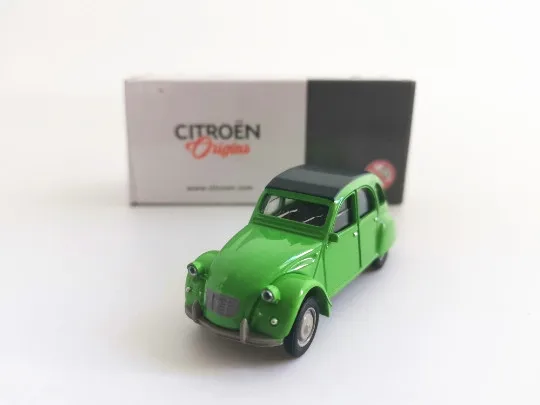 Nor ev 1:64 Citroen 2cv зеленый винтажный автомобиль сплав металл литые Автомобили Модель