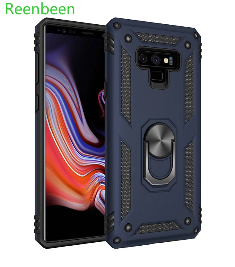 

Luxury Car Bracket Finger Ring Magnetic Full Cover Case For Samsung Galaxy S8 S9 S10 Plus Lite Note 9 8 A6 A7 A9 Phone Shell